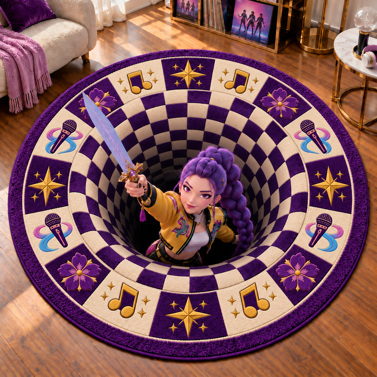 HUNTR/X Rumi Portal 3D Illusion Rug