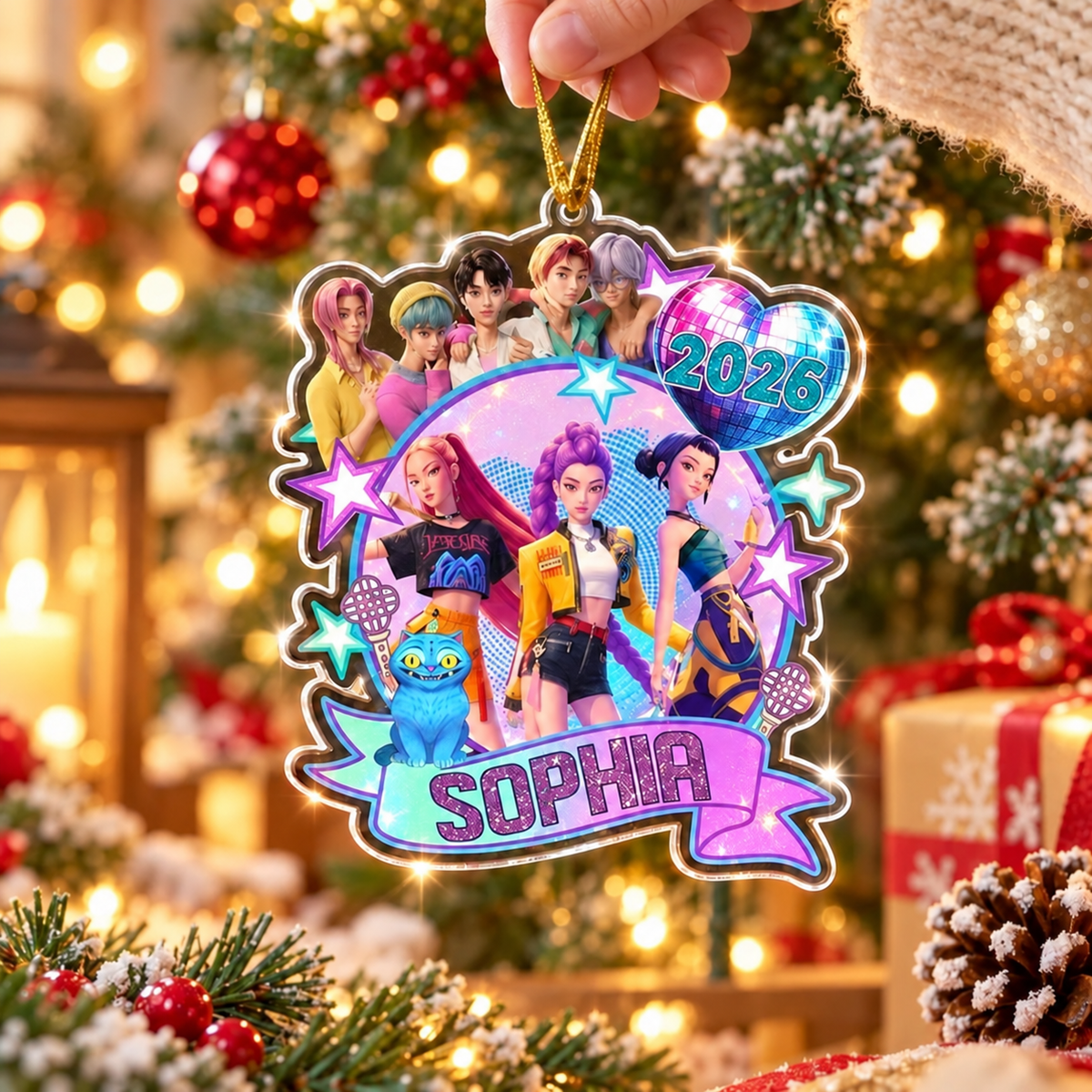 Personalized Kpop Demon Hunters Ornament