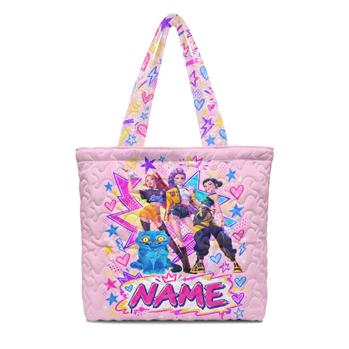 Personalized HUNTR/X Pop-Art Tote Bag