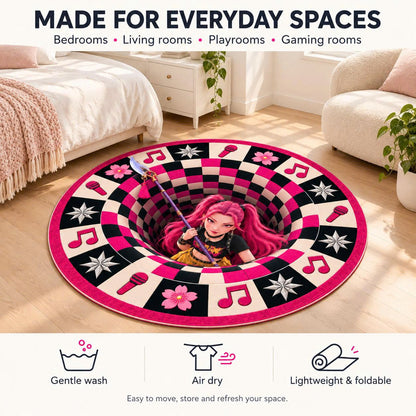 HUNTR/X Mira Portal 3D Illusion Rug