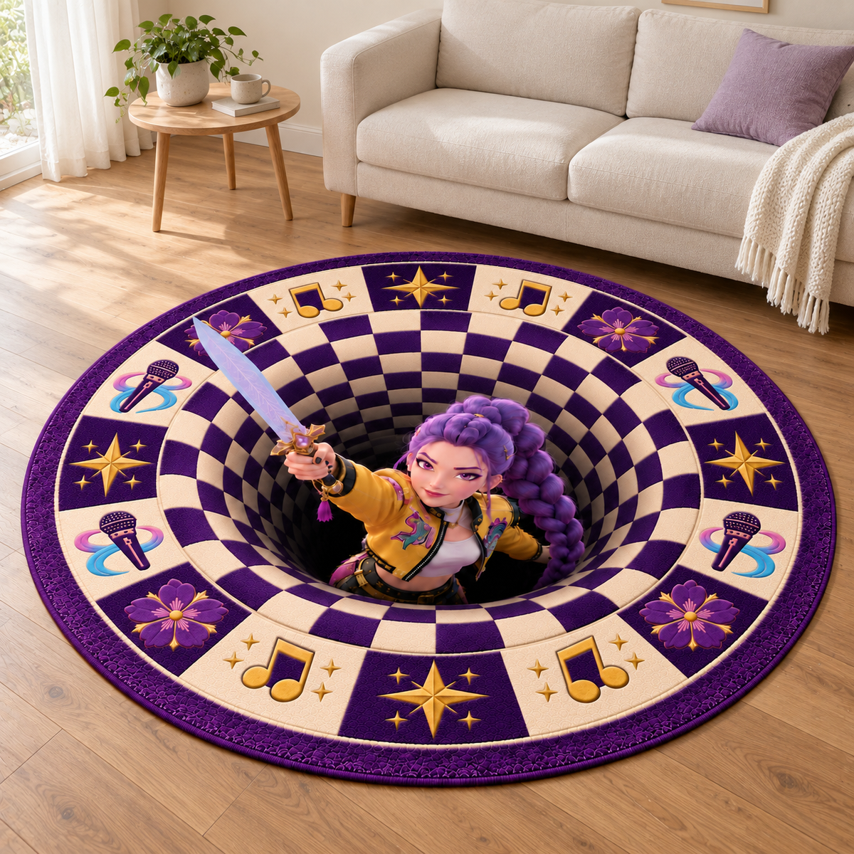 HUNTR/X Rumi Portal 3D Illusion Rug