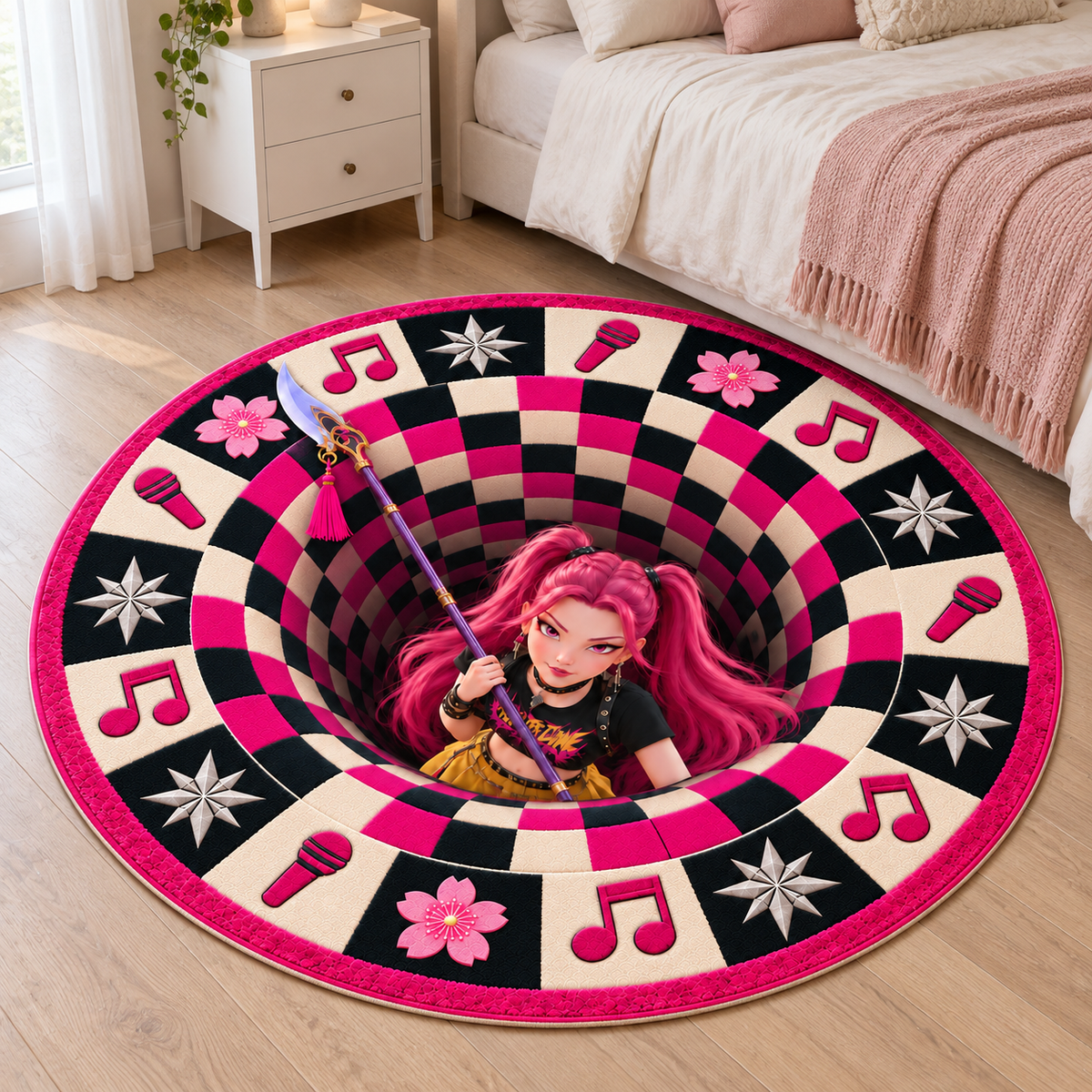 HUNTR/X Mira Portal 3D Illusion Rug