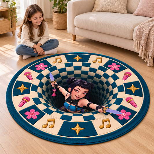 HUNTR/X Zoey Portal 3D Illusion Rug