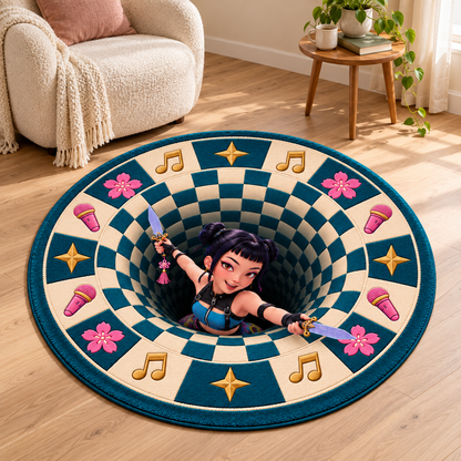 HUNTR/X Zoey Portal 3D Illusion Rug