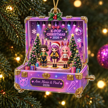 Personalized Kpop Christmas Ornament