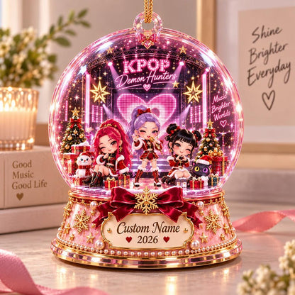 Personalized K-Pop Demon Hunter Ornament 2D Flat