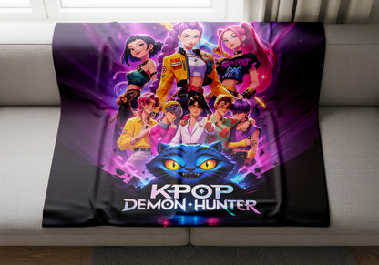 KPop Demon Hunters Full Cast Blanket