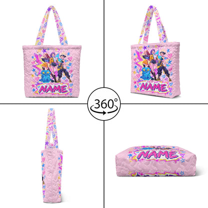 Personalized HUNTR/X Pop-Art Tote Bag