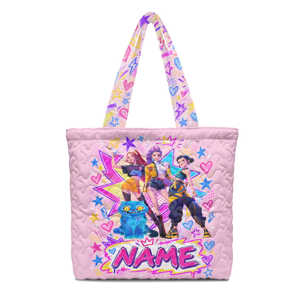 Personalized HUNTR/X Pop-Art Tote Bag